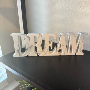 Marble Effect 'DREAM' Decorative Sign